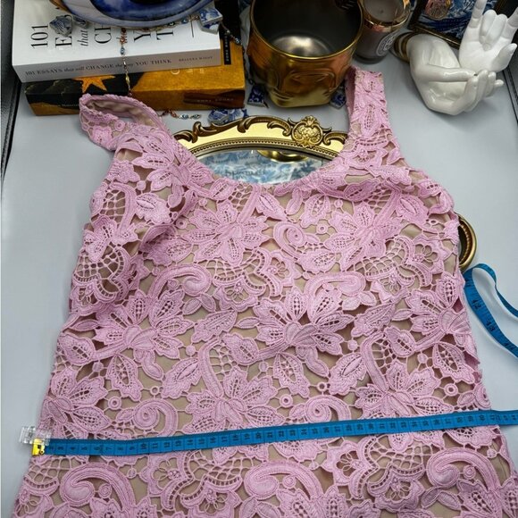 🆕 SELF PORTRAIT 🧿 NWOT Floral Lace Mini Shift Dress, Sz US 2 / UK 6 - Picture 16 of 16